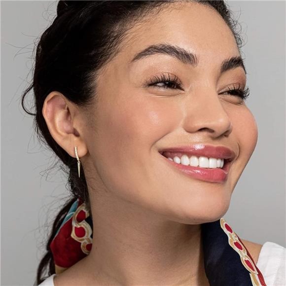 Boho Gold Plated Sterling Silver Drop Earrings for Women - Picture 4 of 4